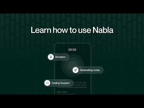 How to use Nabla