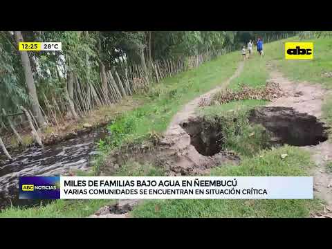 Miles de familias bajo agua en Ñeembucú