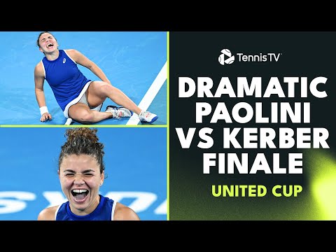 Jasmine Paolini vs Angelique Kerber DRAMATIC Finale Highlights | United Cup 2024