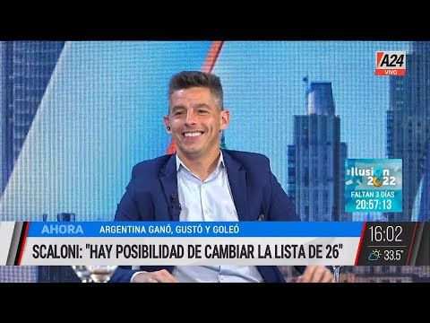 Scaloni: Hay posibilidad de cambiar la lista de 26