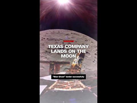 Texas company's robotic lander touches down on the moon