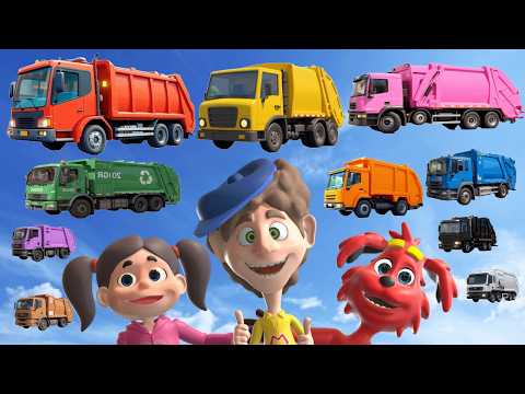 Garbage Truck Colors Mini-Matt | What Do You See? Song  | Find It Version | Dream English Kids