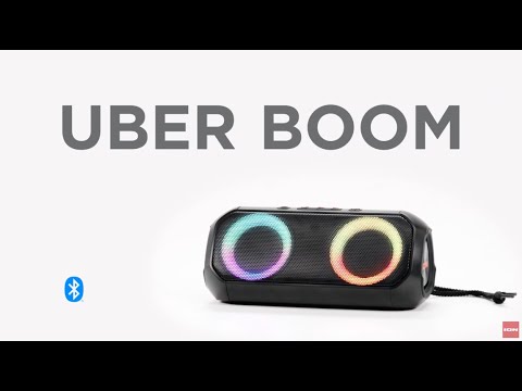 ION Audio Uber Boom - Personal All-Weather Bluetooth®️ Wireless Speaker with Lights and Stereo-Link