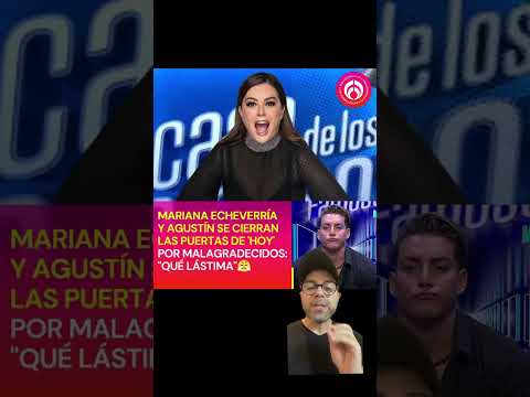 Será que el matutino HOY vetará a Mariana Echeverría y Agustin?