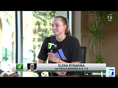 Elena Rybakina: ‘happy today went my way’ | 2023 Indian Wells Third Round Win Interview