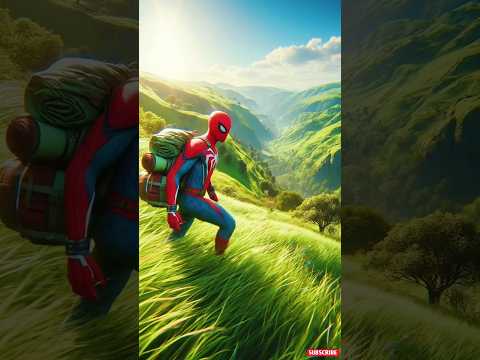 Spider Man Going For Picnic #picnic #mountains #manvswildinhindi