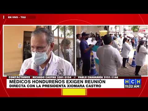 ¡Por pagos y nombramientos! Médicos hondureños exigen audiencia directa con la presidenta Castro