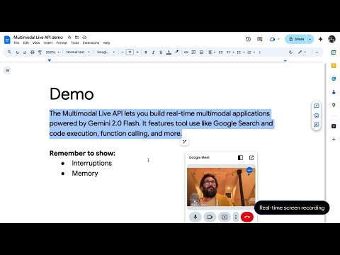 Building with Gemini 2.0: Multimodal live streaming