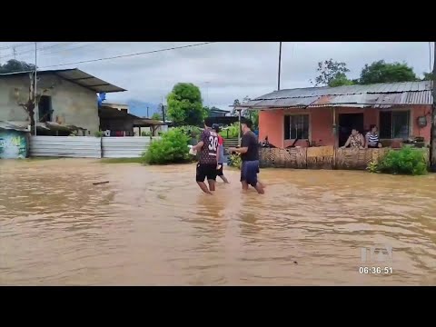 4 ríos desbordados mantienen en zozobra a familias de Babahoyo