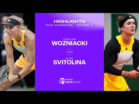 Caroline Wozniacki vs. Elina Svitolina | 2024 Bad Homburg Round 1 | WTA Match Highlights