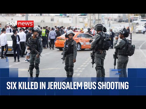At least six killed in shooting in Jerusalem | Sky News coverage
