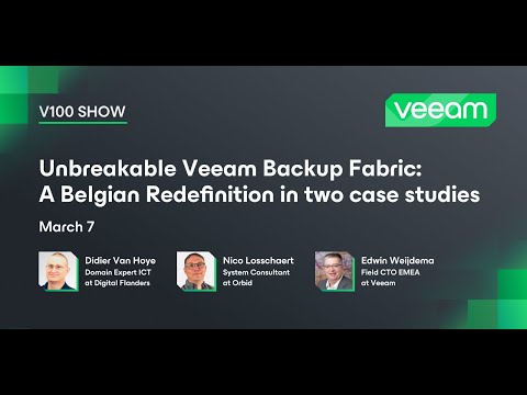 Unbreakable Veeam Backup Fabric: A Belgian Redefinition in two case studies