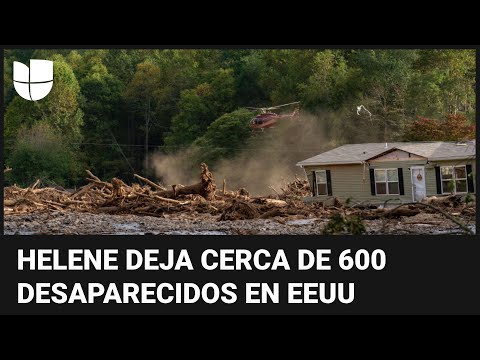 Más de 130 fallecidos y 600 desaparecidos: las duras cifras del huracán Helene en EEUU