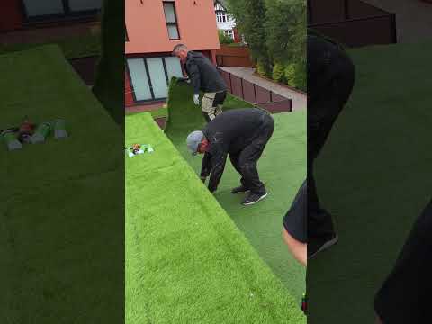 Applying Artificial Grass to a Flat Roof Using MAX-BOND | @3csealants