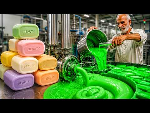 From Liquid Chemicals to Luxury Soap Bars | Full Factory Production Process