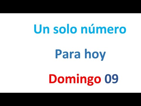 Un solo número para hoy Domingo 09 de MARZO, EL CAMPEÓN DE LOS NÚMEROS