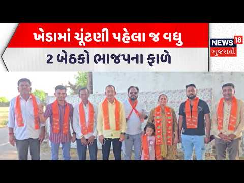 Kheda Local Body Election Update | ખેડામાં ચૂંટણી પહેલા જ વધુ 2 બેઠકો ભાજપના ફાળે | Gujarati News
