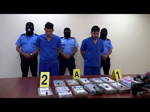 Dos sujetos capturados en Managua por traficar con 13 kilos de cocaína