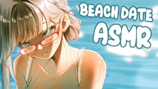 【ASMR】 Beach Date! 🏝️ (sand crunching, water, close breathing, and mor