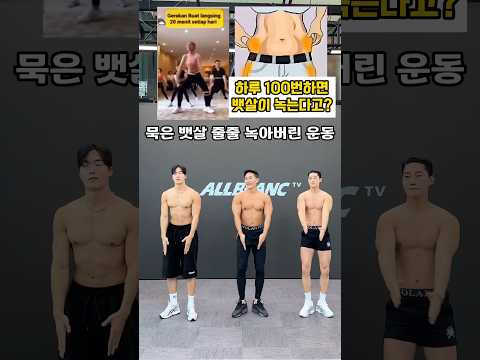 뱃살 녹는 레전드 그 운동 #뱃살운동 #복근운동 #오운완