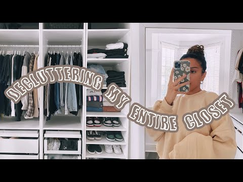 decluttering my entire closet and makeup collection! (I got rid of HALF of what I own)
