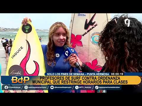 Sugerente de Punta Hermosa se pronuncia sobre protestas de surfistas tras restricción de horarios