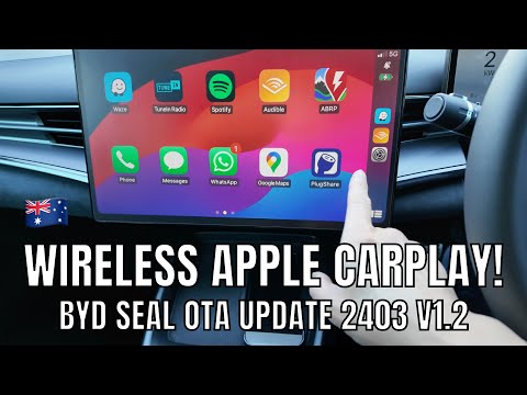 Wireless Apple CarPlay BYD Seal OTA Software Update 2403 V1.2 Review