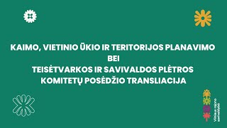 Komitetų posėdžio transliacija 