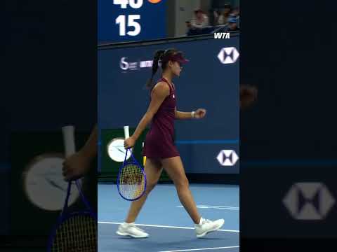 Xinran Sun delighting the <strong>home</strong> crowd! 📣 #ChinaOpen #<strong>WTA</strong> #tennis