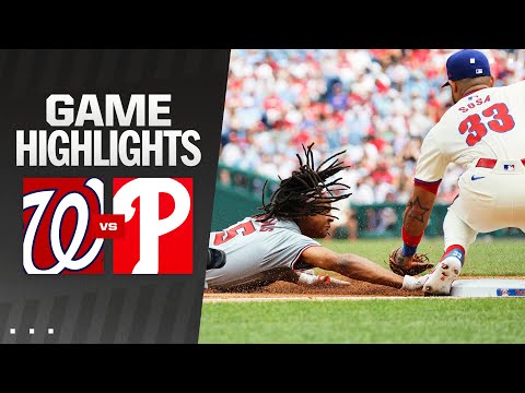 Nationals vs. Phillies Game Highlights (8/18/24) | MLB Highlights