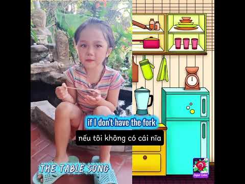 the table song (English in the kitchen) #annahocngoaingu #hoctienganh
