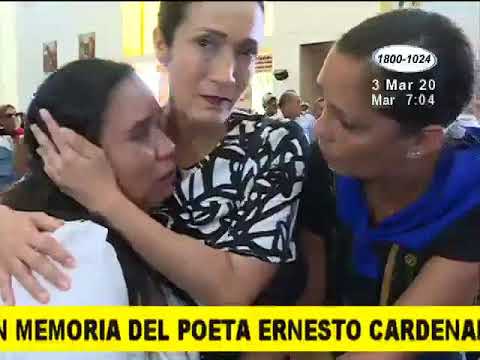 Simpatizantes del gobierno irrumpen misa en memoria de Ernesto Cardenal