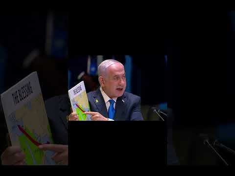 Netanyahu uses maps to show 'blessing' and 'curse' of the Middle East