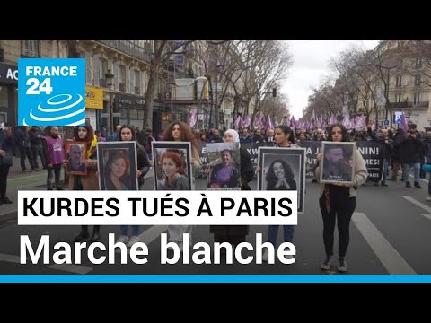 Kurdes tués à Paris : une marche blanche teintée de colère • FRANCE 24