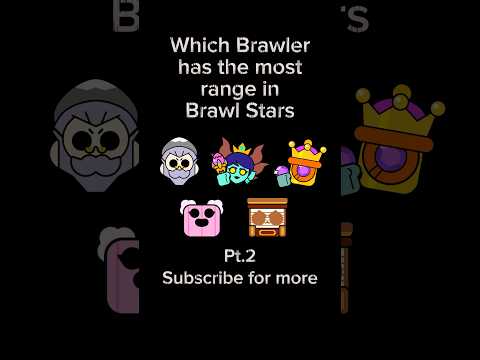 🔥 Which Brawler has the most range? in Brawl Stars Pt.2 #brawlstars #brawl #supercell #range