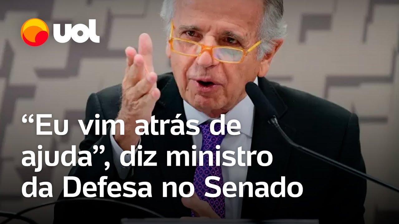 Ministro da Defesa pede mais verba ao Senado Vim fazer um gravíssimo alerta