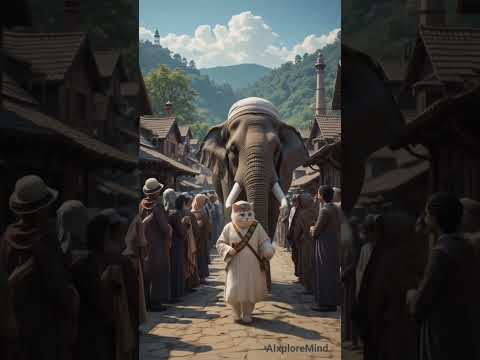 "When a Cat Teaches Humanity 🐱❤️🕊️"#ai #elephant #Aixplorelab