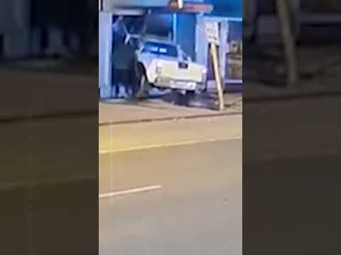 Truck rams into store in Australia before driver appears to sets it ablaze | CAUGHT ON CAMERA