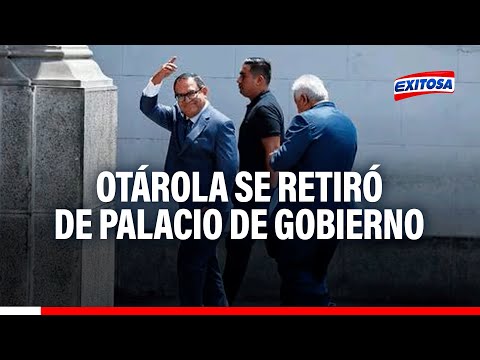 Expremier Alberto Otárola se retiró de Palacio de Gobierno
