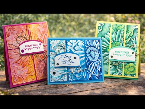 Fun Ways to Use Your Sunflower Embossing Folder!!