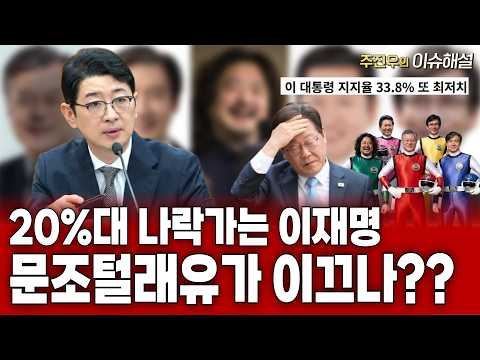 [라이브pick] 20%대 나락가는 이재명, 문조털래유가 이끄나??