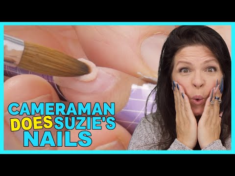 Husband Does My Nail 😳Crash Course Sculpting Acrylic Nails!