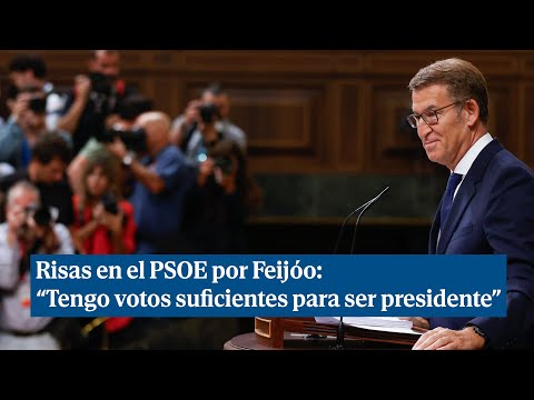 La bancada del PSOE se ríe ante la afirmación de Feijóo: Tengo apoyos para ser presidente