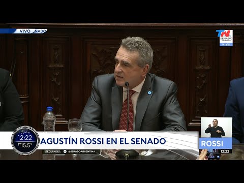 ROSSI EXPONE ANTE EL SENADO: El Jefe de Gabinete responde preguntas en la Cámara Alta