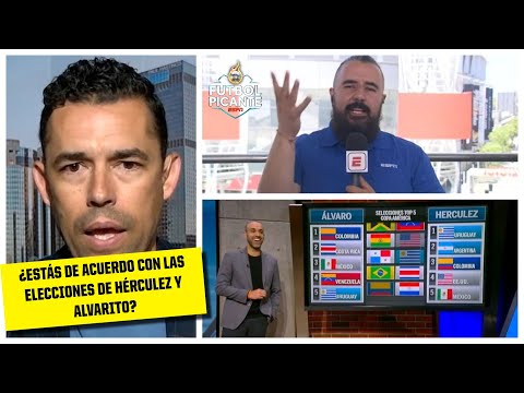 CHOQUE DE TRENES Álvaro y Hérculez Gómez eligen SELECCIONES TOP 5 de Copa América | Futbol Picante