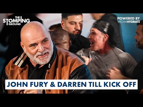 BRAWL BREAKS OUT! – John Fury ERUPTS and THROWS BOTTLE at Darren Till Ahead of Tommy Fury Fight