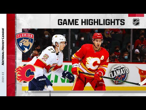 Panthers @ Flames 1/18/22 | NHL Highlights