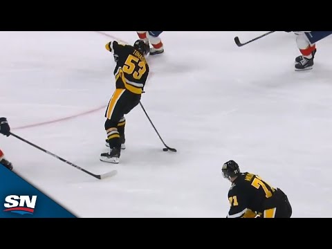 Penguins Philip Tomasino Delivers Beauty Backhand Touch Pass To Set Up Evgeni Malkin Goal