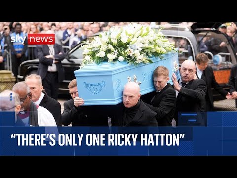 Huge crowds outside Ricky Hatton's funeral in Manchester | Sky News coverage