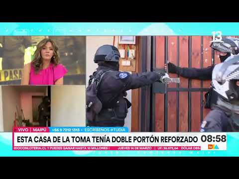 Detienen a 3 personas en operativo policial en toma de Maipú | Tu Día | Canal 13